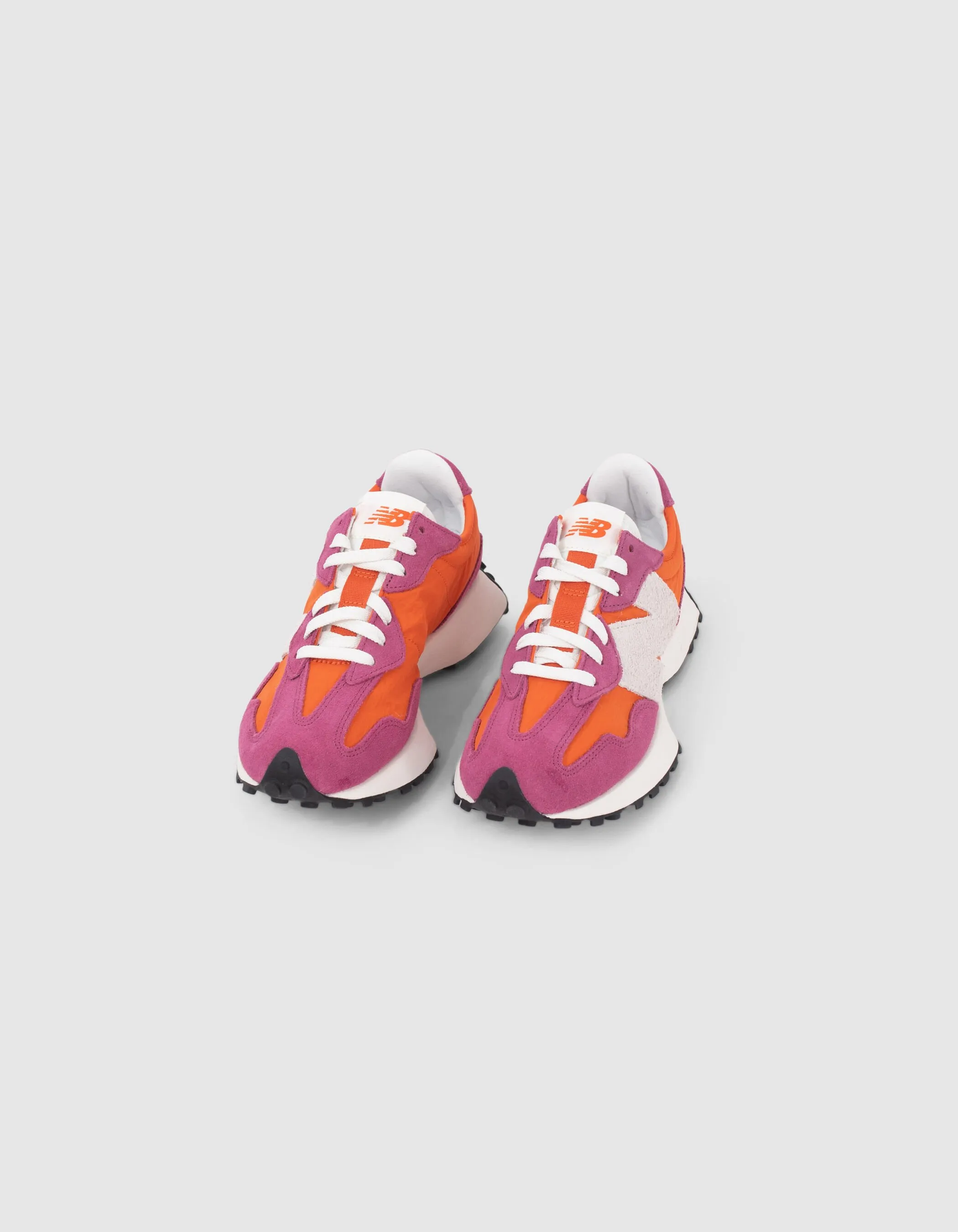 Sneakers NEW BALANCE 327 orange et rose Femme