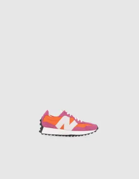 Sneakers NEW BALANCE 327 orange et rose Femme