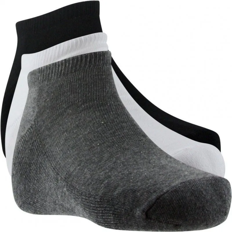 SOCKS EQUIP 3 paires Socquettes Femme Coton TERRY Gris Blanc Noir