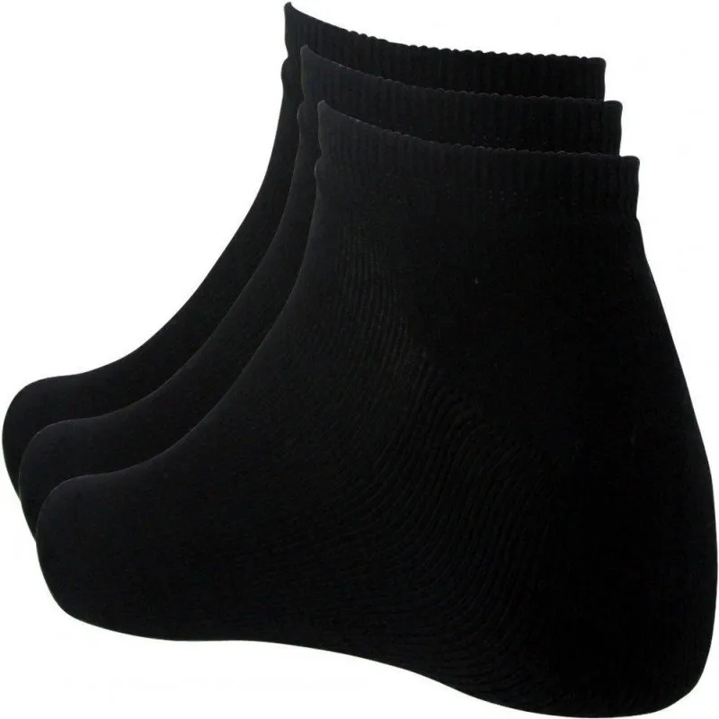 SOCKS EQUIPEMENT 3 paires de Socquettes Femme Coton TERRY Noir