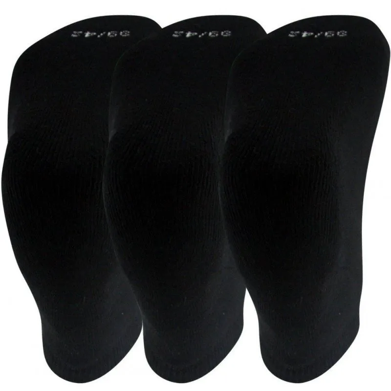 SOCKS EQUIPEMENT 3 paires de Socquettes Femme Coton TERRY Noir