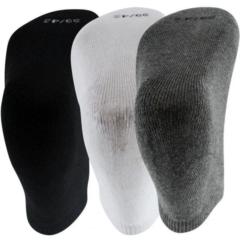 SOCKS EQUIPEMENT 3 paires Socquettes Homme TERRY Gris Blanc Noir