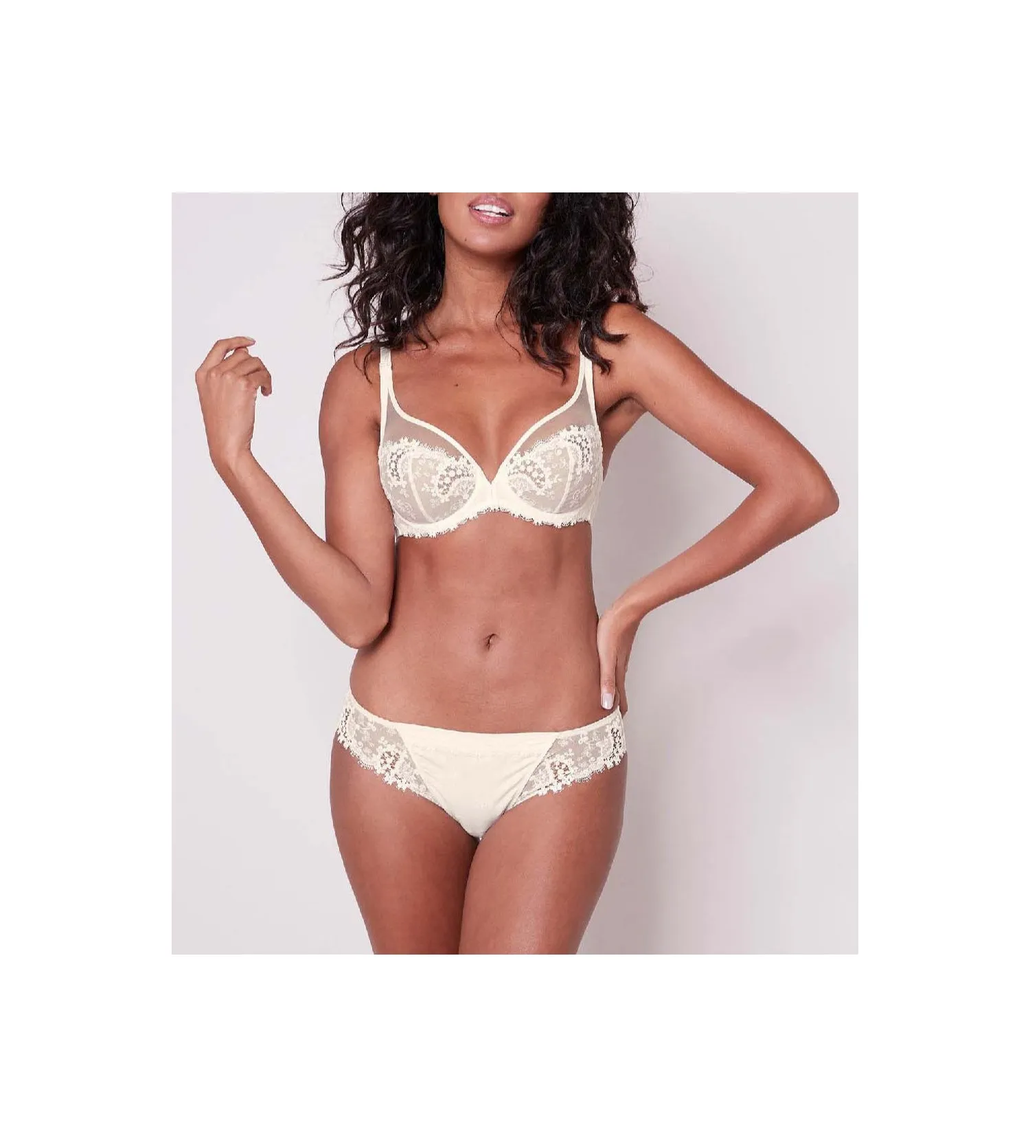 Soutien-gorge triangle Wish naturel Simone Pérèle | Lingerie Sipp