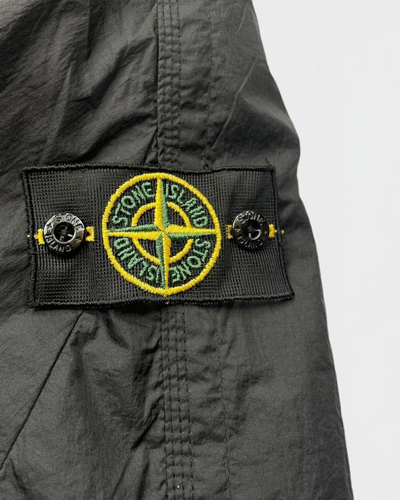 Stone island mesh badge goose down jacket / doudoune