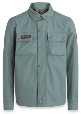 Surchemise Belstaff Mansion dark steel green, chemise moto