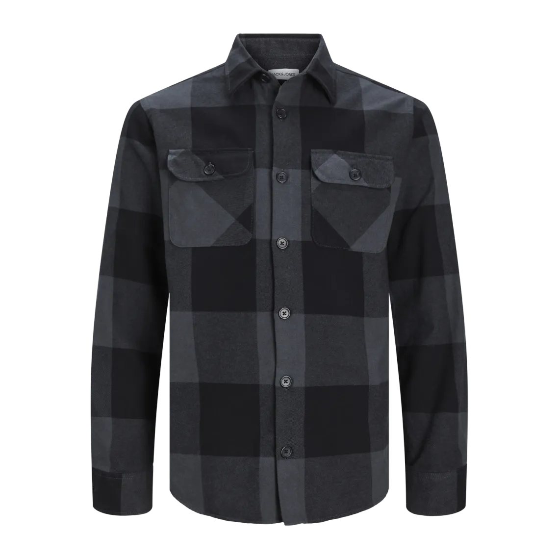 Surchemise homme anthracite en coton Ebbe Jack & Jones - Chemise Homme sur MenCorner