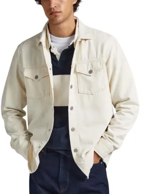 Surchemise Pepe Jeans Dave Natural Beige Homme