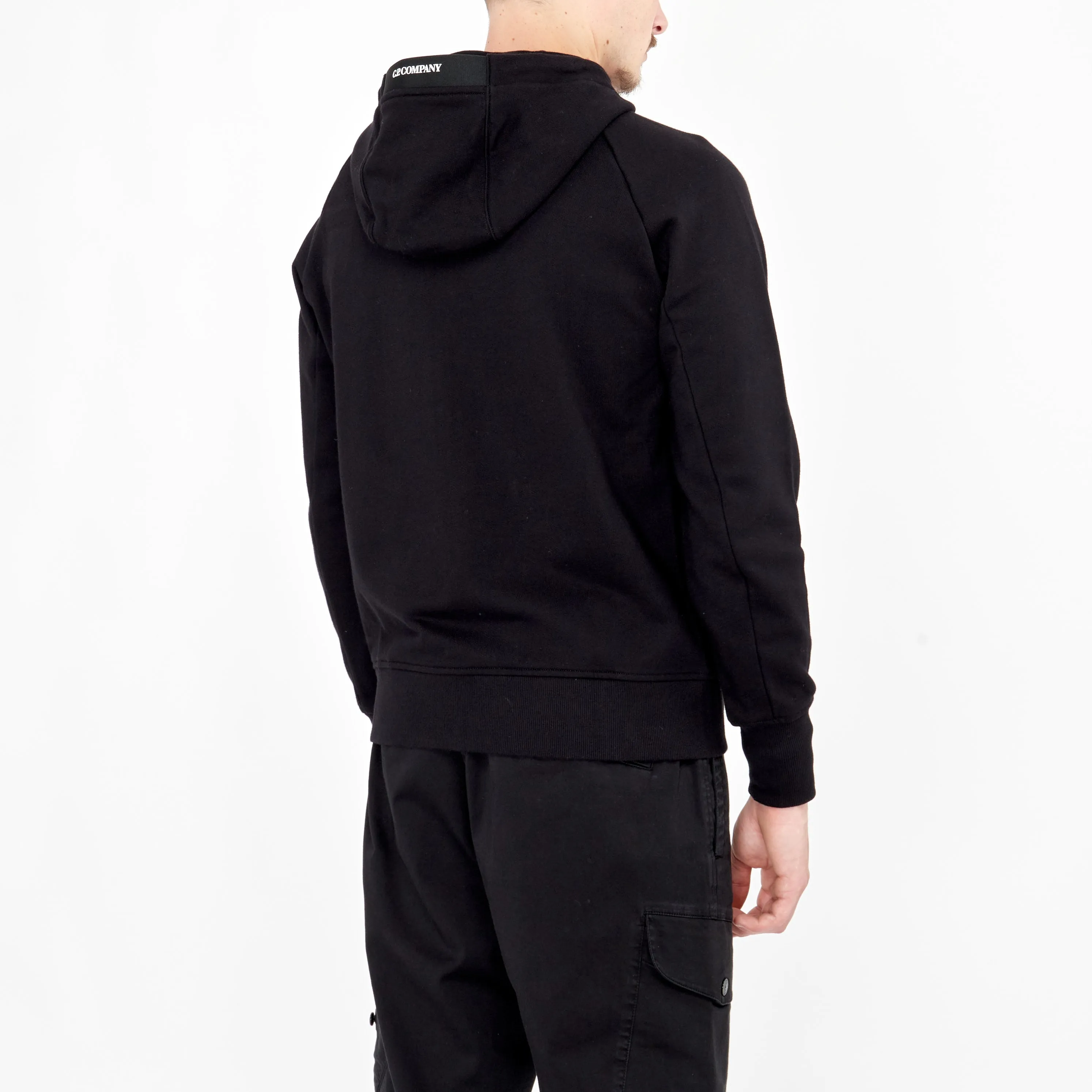 Sweatshirt à zip CP Company Hooded Noir