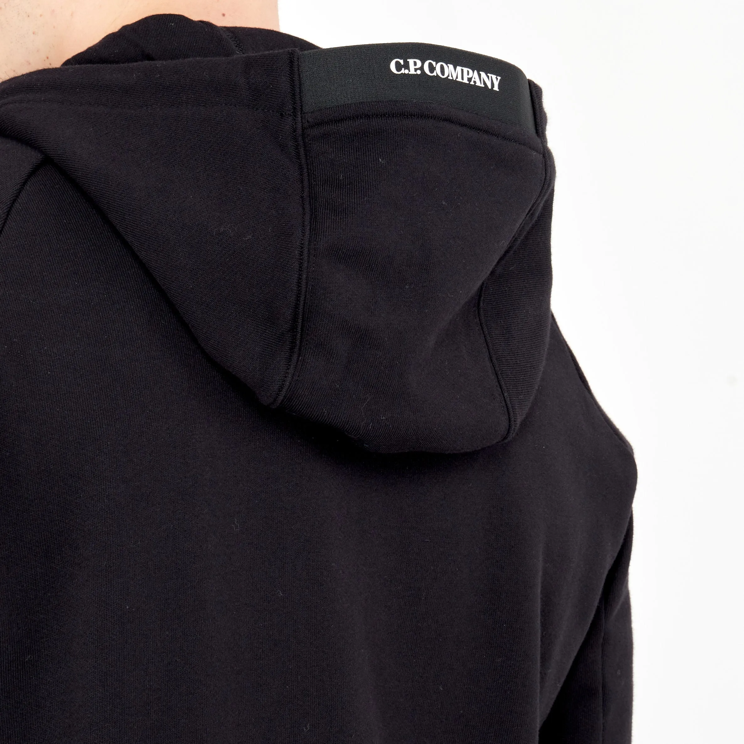 Sweatshirt à zip CP Company Hooded Noir