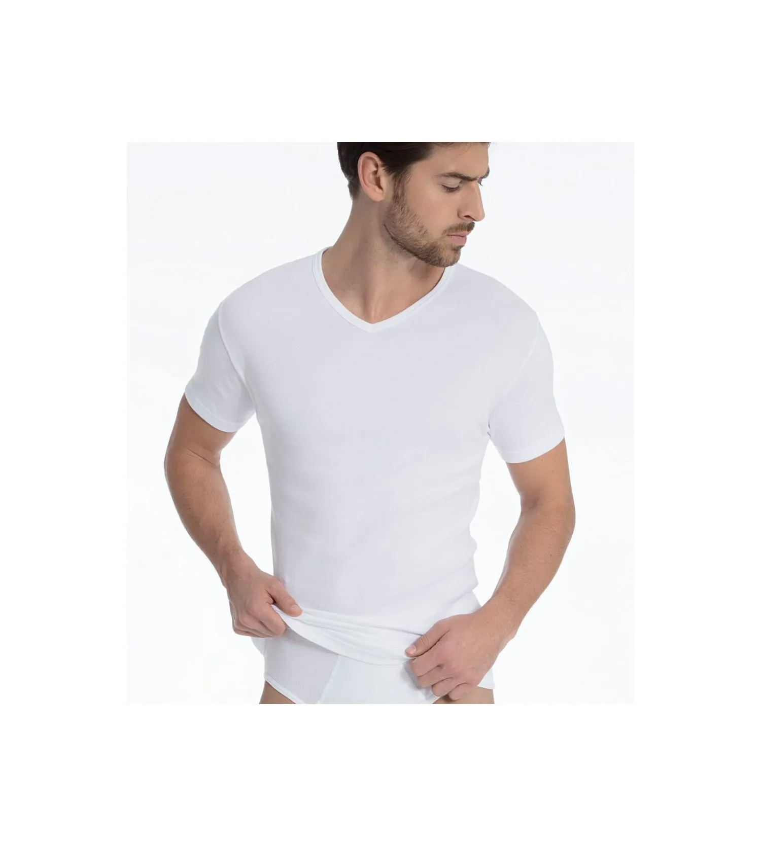 T-shirt Calida pour homme BLANC 001 - Calida | Lingerie Sipp