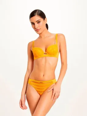 Tanga ZELIE - Morgan Lingerie - Jaune