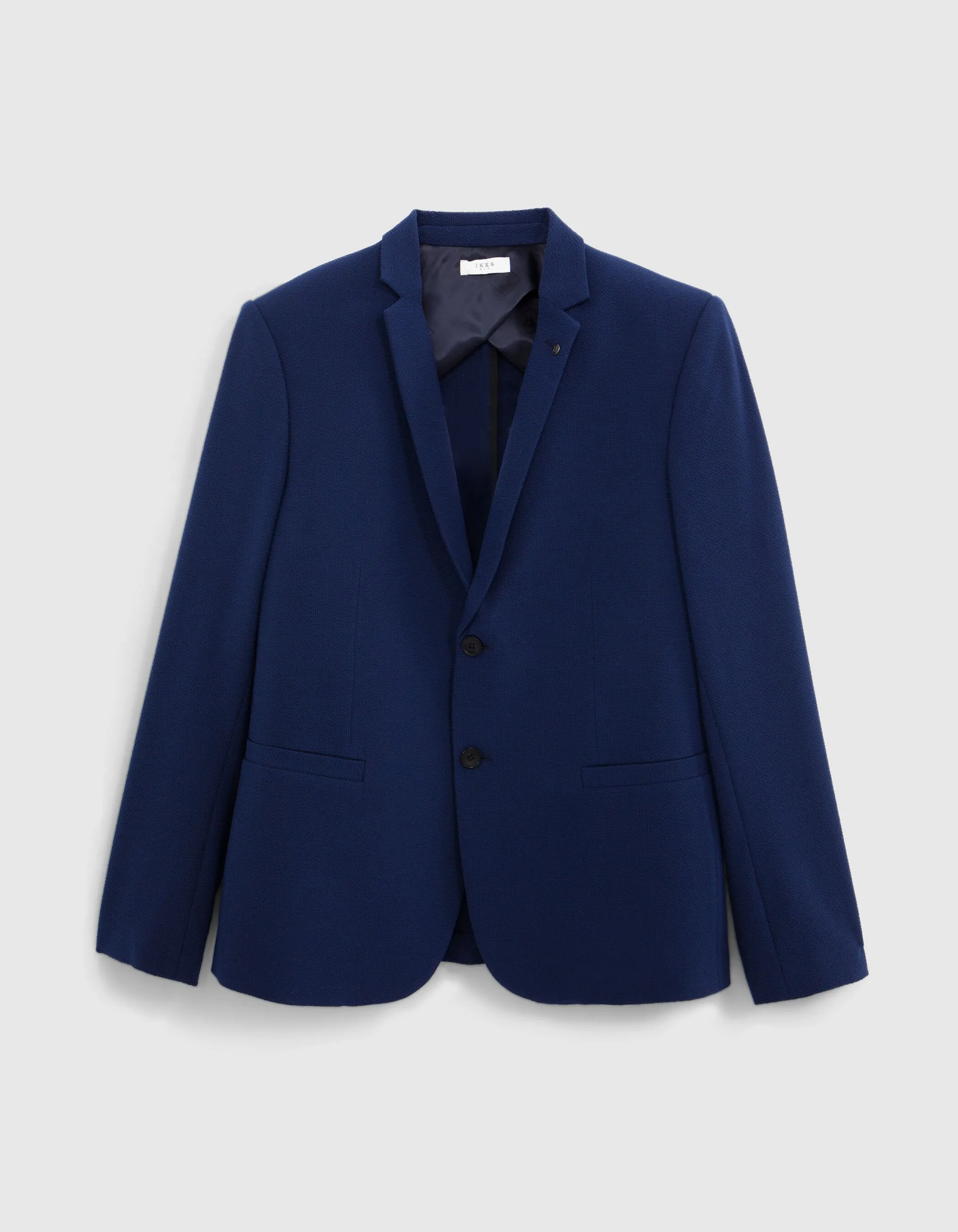 Veste de costume indigo seersucker Homme