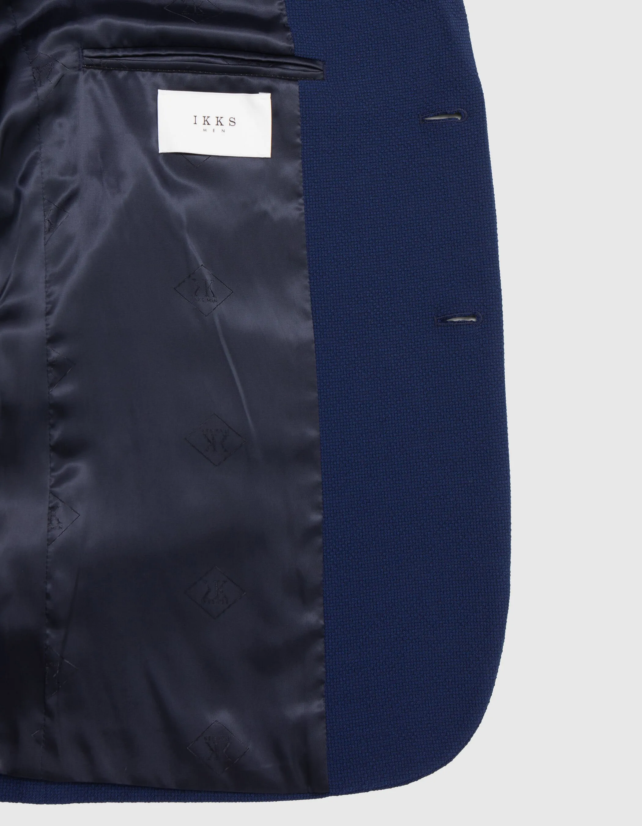 Veste de costume indigo seersucker Homme