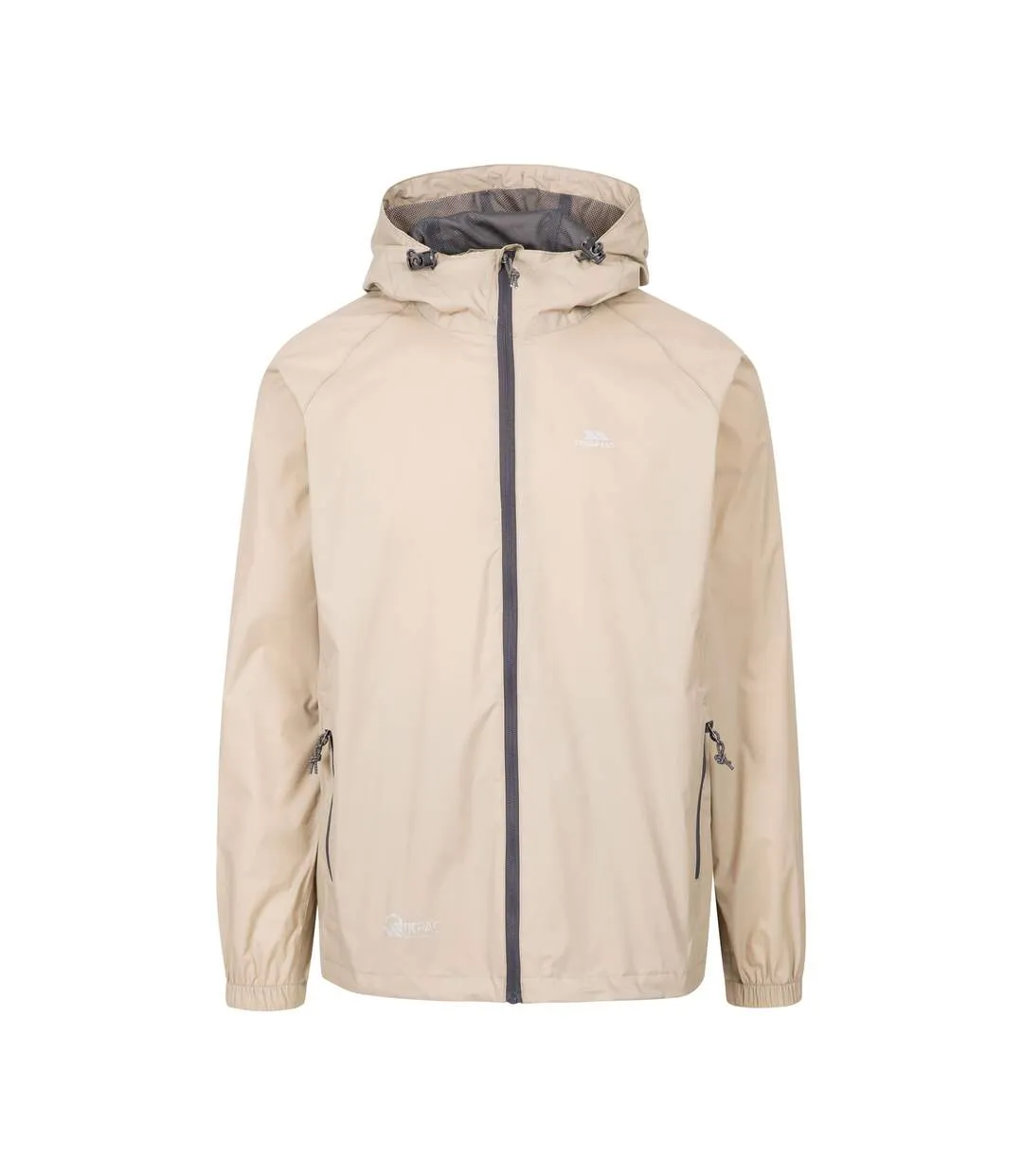 Veste imperméable qikpac unisexe beige Trespass