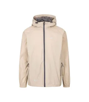 Veste imperméable qikpac unisexe beige Trespass