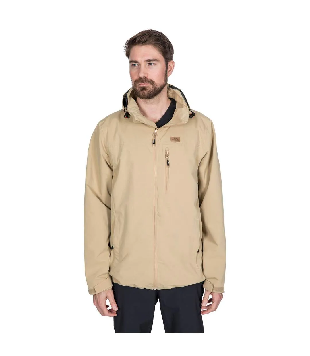 Veste imperméable weir homme beige foncé Trespass