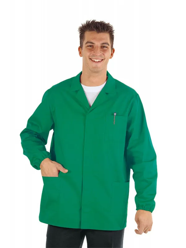 Veste Médicale Homme Manches Longues Sport Vert