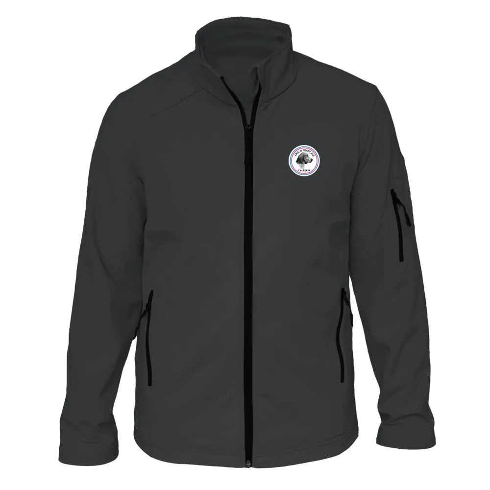 Veste softshell Homme ou Femme avec/sans capuche – Ecusson Anglo Français