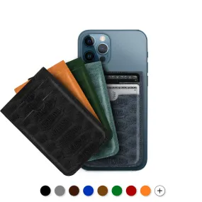 Wallet / credit card case with Magsafe for iPhone 14 and 13 (Pro, Pro Max) - Genuine Python