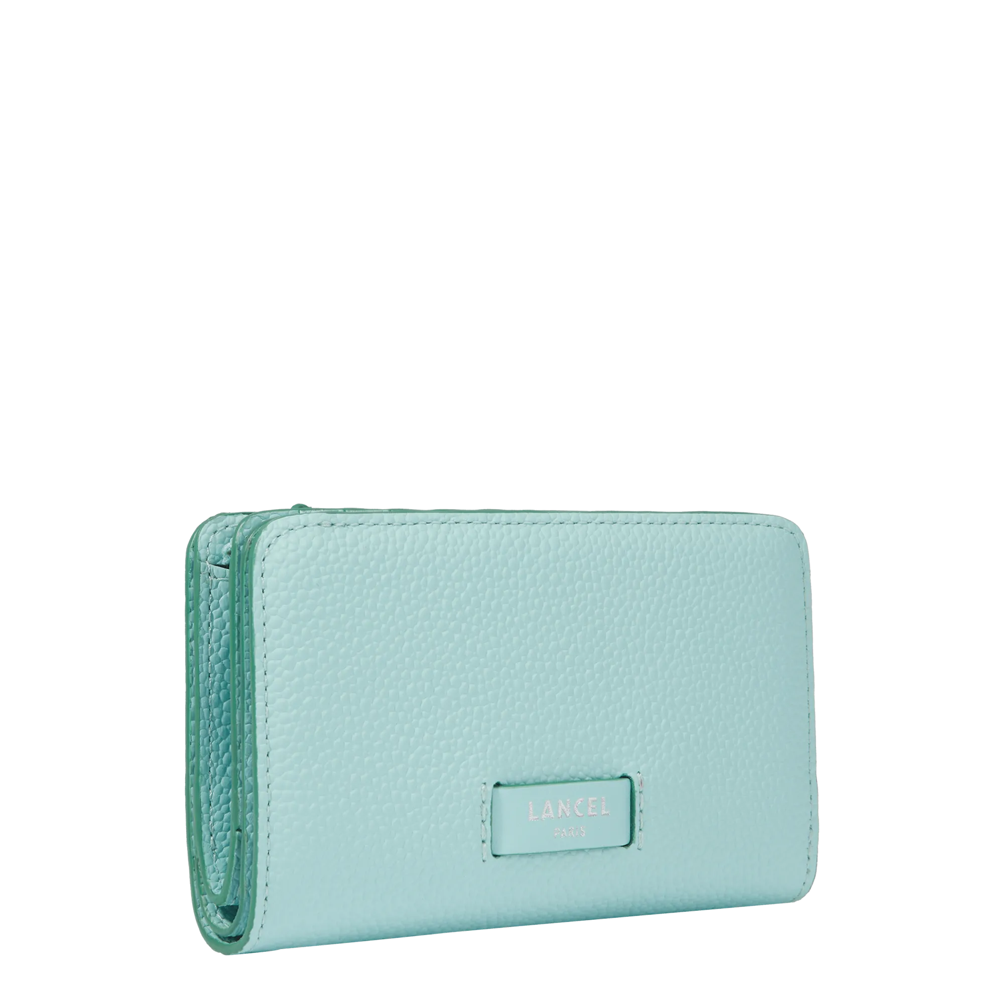 Zipped rectangular compact wallet